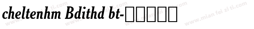 cheltenhm Bdithd bt字体转换